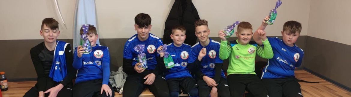 Nach starken Spiel in Unterzahl,gab es eine kleine Osterüberraschung im Vorfeld.